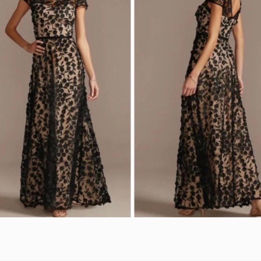 it is a beautiful long very elegant dress